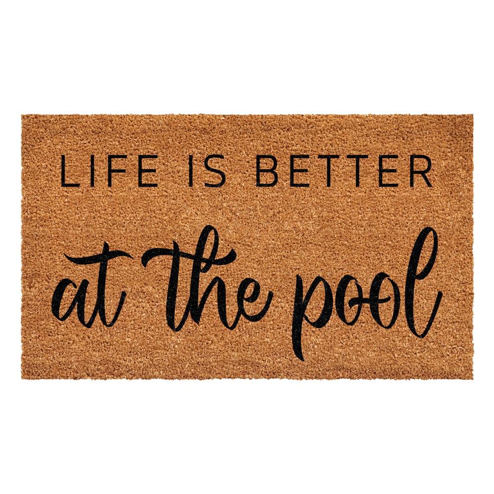 "Life is better at the pool Doormat 17"" x 29""" price history on PriceWatchPro