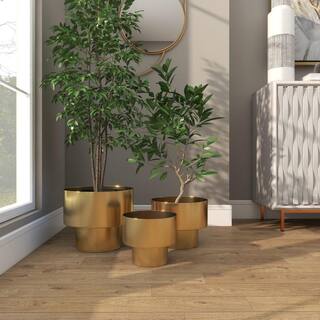 Plant Pot - Mini Bucket L, Oro Metallico, Diametro: 23,5 X Altezza: 20