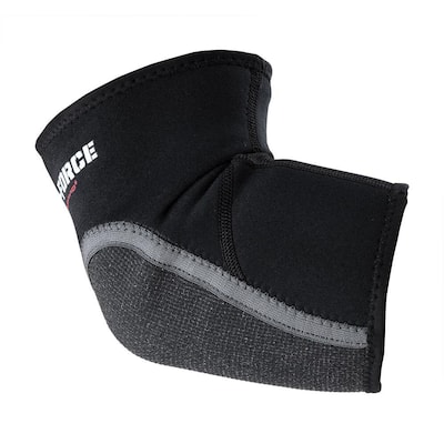 Medium/Large Neoprene Elbow Sleeve Wrap with Abrasion Patch in Black