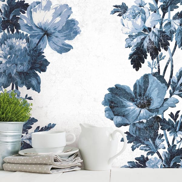 RoomMates Vintage Floral Blooms Peel and Stick Wallpaper