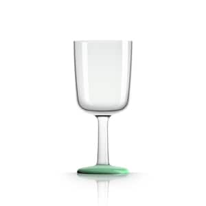 Marc Newson Non-slip Forever-unbreakable 10 oz. Wine Glass Tritan with Green glow-in-dark Non-Slip Base (2-Pack)