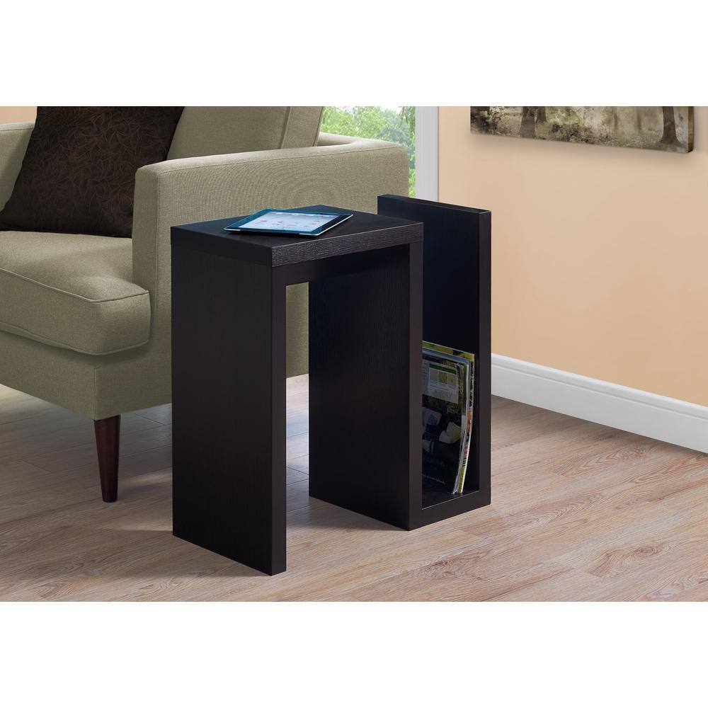 Espresso 24 in. H End Table