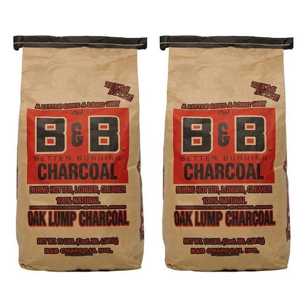 Unbranded Signature Low Smoke Oak Lump Grilling Charcoal, 10 lbs. (2-Pack)