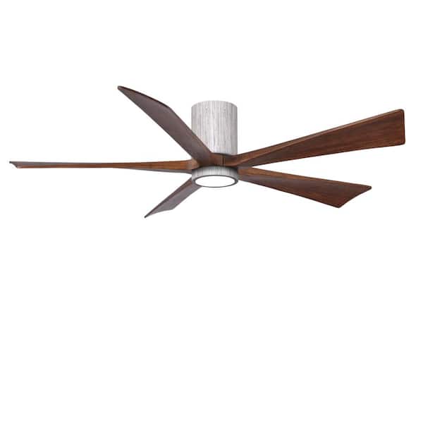 Unbranded Irene-5HLK 60 in. Integrated LED Indoor/Outdoor Barnwood Tone Ceiling Fan with Remote and Wall Control Included