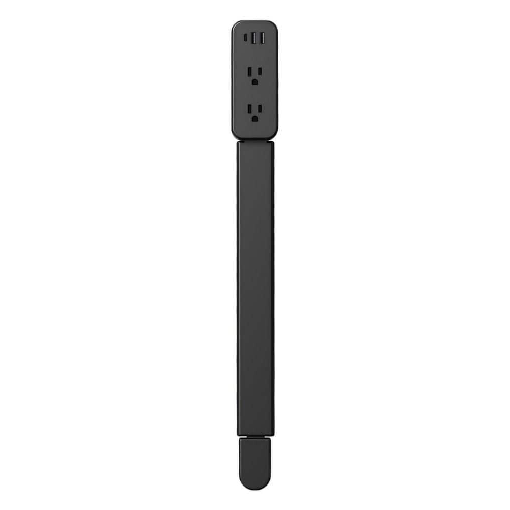 2-Outlet Surge Protector, 2 USB-A, 1 USB-C Ports, 180° Rotating Extendable Wall Outlet Extender, Black price history on PriceWatchPro