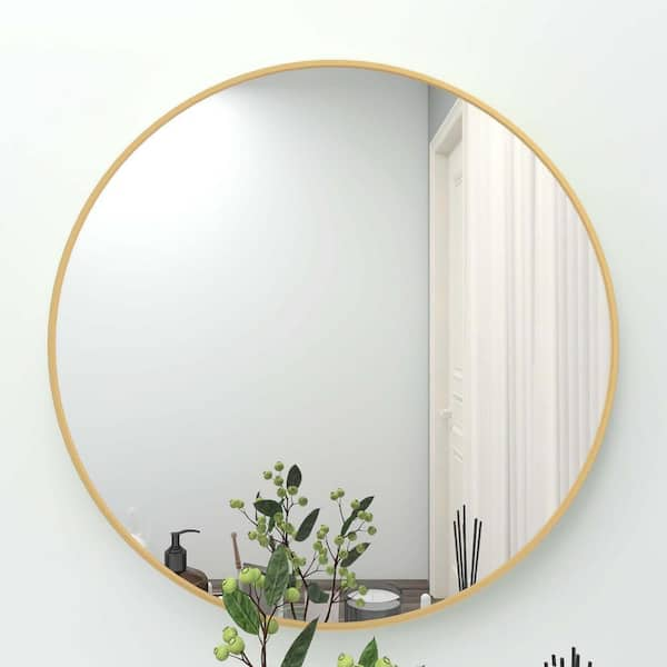  Bathroom Mirrors Compact Mirror Gold Round, Wall Mount