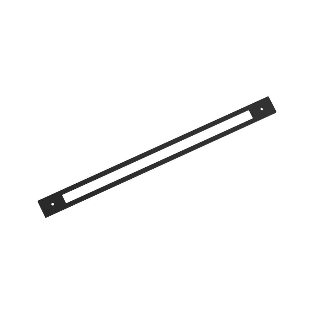 Medora 18 in. (457mm) Center-to-Center Rectangle Matte Black Pull Cabinet Backplate price history on PriceWatchPro