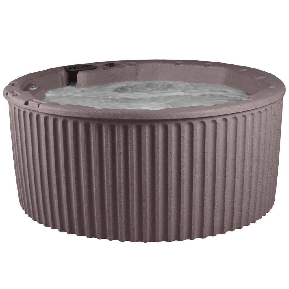 Outback 6-Person Round Brown Polyethylene Hot Tub with 20 Jets