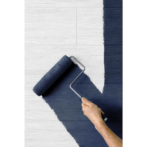 31.35 sq. ft. Off-White Faux Shiplap Vinyl Paintable Peel and Stick Wallpaper Roll