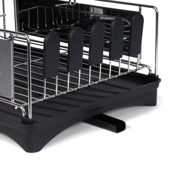 Kitchen utensil and dish drainer stand and drainer black - DVINA