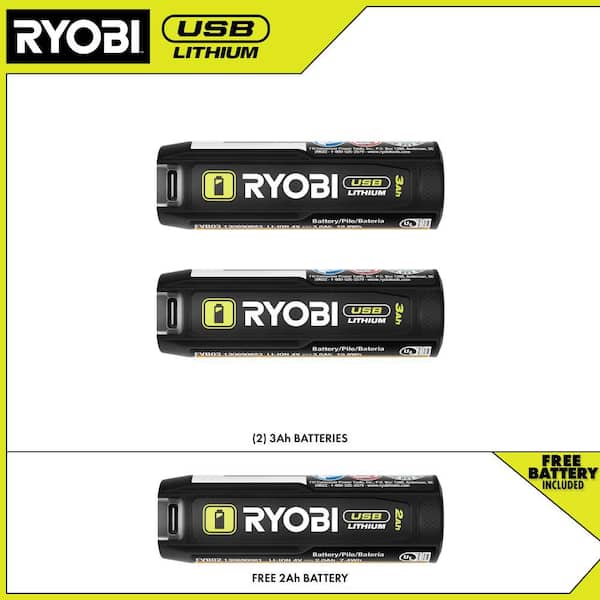 Lot De 3 Batteries 18V 3000mAh Compatibles Ryobi HP1802M – Société Française