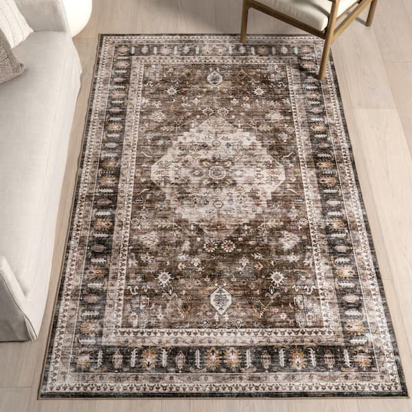 Adie Rustic Plaid Area Rug Light Beige 8 ft. x 10 ft.  2 in.Area Rug