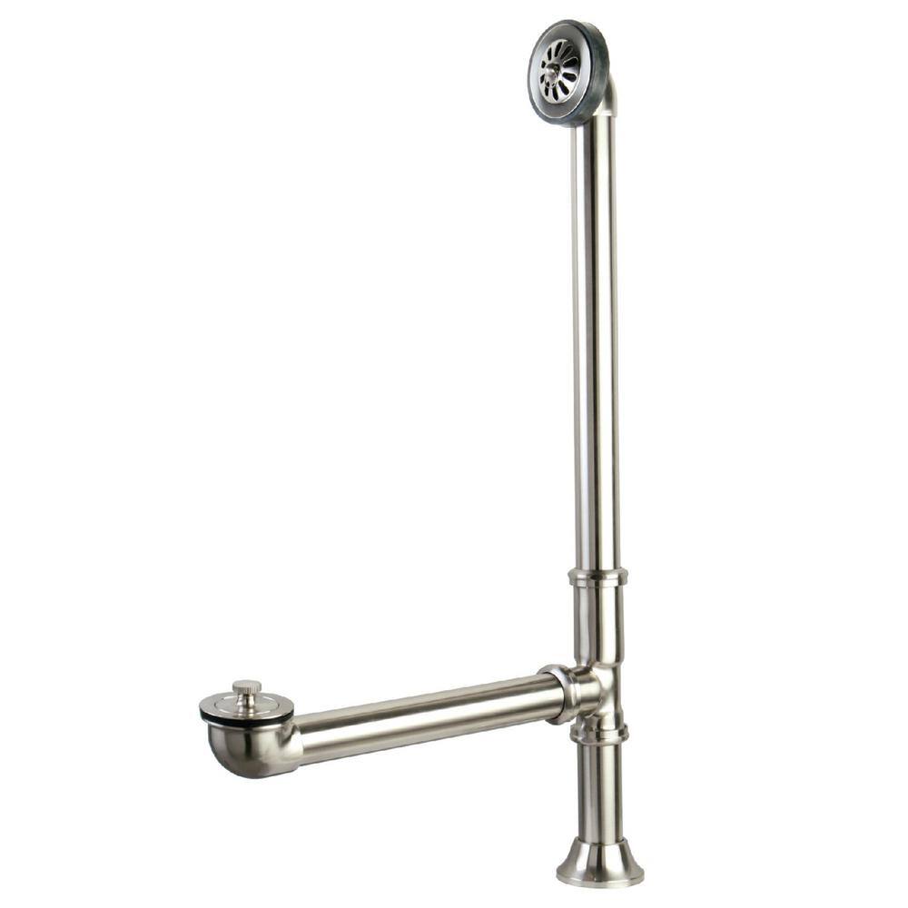 Kingston Brass Vintage Clawfoot Tub Waste and Overflow Drain, Brushed Nickel HCC2088 The Home