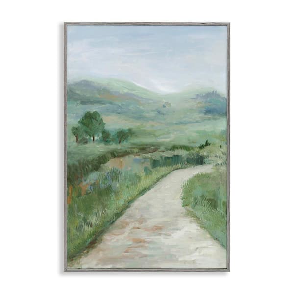 Stupell Industries Curving Path Landscape by Jacob Q Gray Framed Nature Giclee Art Print 24 in. x 16 in.