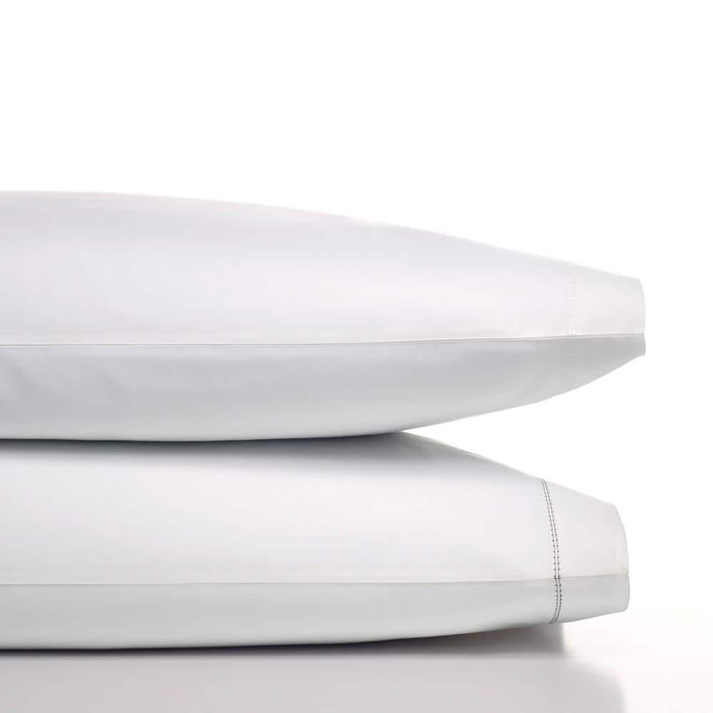 Queen White Cotton Percale Deep Pocket Sheet Set