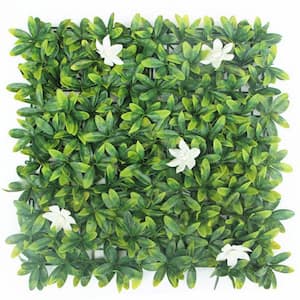 20 in. x 20 in. Azalea White Artificial Boxwood Hedge Screen for Outdoor Party Wedding Ceremony Decor (Set of 36/Piece)