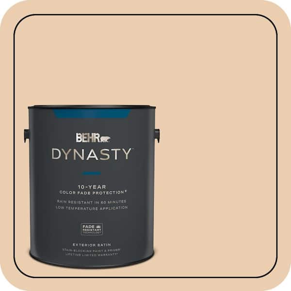 BEHR DYNASTY 1 gal. #BXC-64 Shortbread Cookie Satin Enamel Exterior Stain-Blocking Paint & Primer