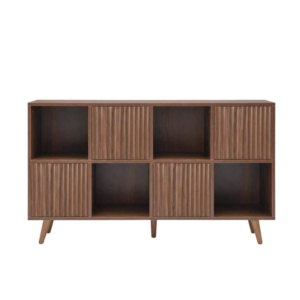47.24 in. W x 11.81 in. D x 27.44 in. H Walnut Linen Cabinet with 4 Doors price history on PriceWatchPro