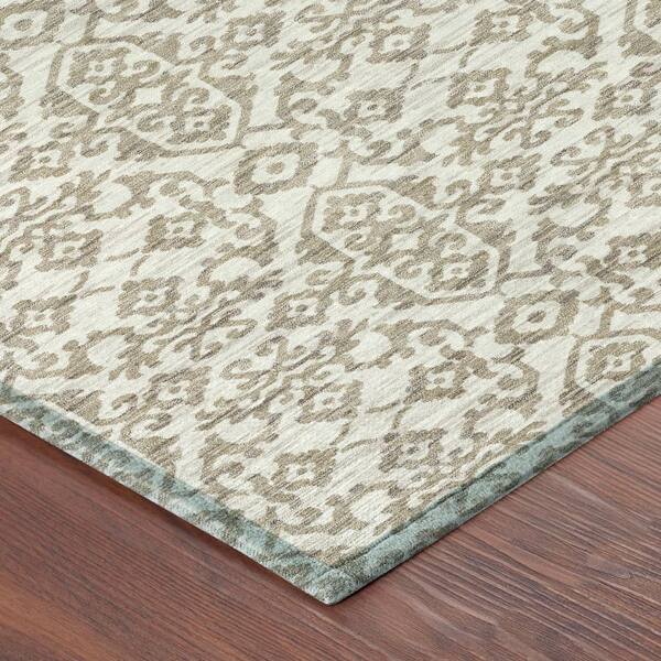 Chantille Machine Washable Indoor/Outdoor Abstract ACN2787 Ivory 9 ft. x 12 ft. Area Rug