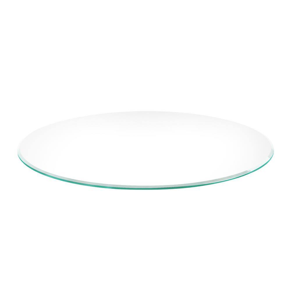12 Inch Clear Tempered Glass Round Table Top