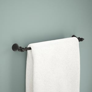 Vessona 18 in. Wall Mount Towel Bar Bath Hardware Accessory in Venetian Bronze