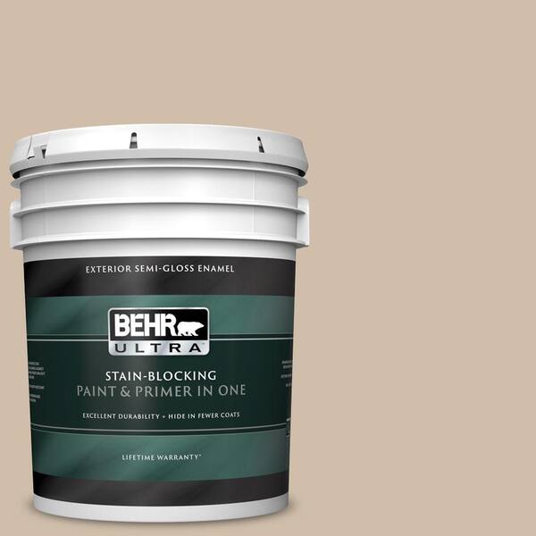 BEHR ULTRA 5 gal. #UL170-7 Cabo Semi-Gloss Enamel Exterior Paint and Primer in One