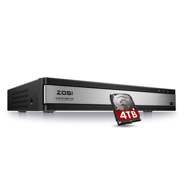 ZOSI 1080p 16-Channel Surveillance DVR Recorder Security 4TB Hard Drive for HD-TVI, CVI, CVBS, AHD 720p/1080p CCTV Came
