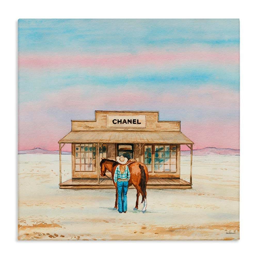 Glam Shopping in Desert by Amanda Greenwood Unframed Nature Graphic Art Print 24 in. x 24 in. price history on PriceWatchPro