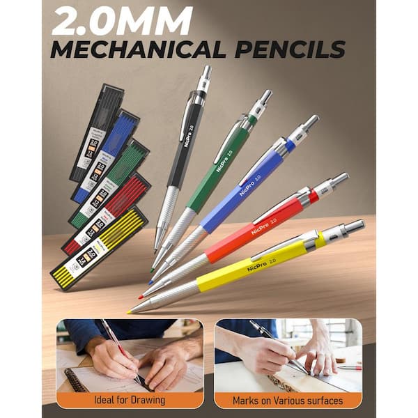 Aazon.co : Wooden White Carpenter Pencils - 72 Count Bulk Box Ade In - Foto 11