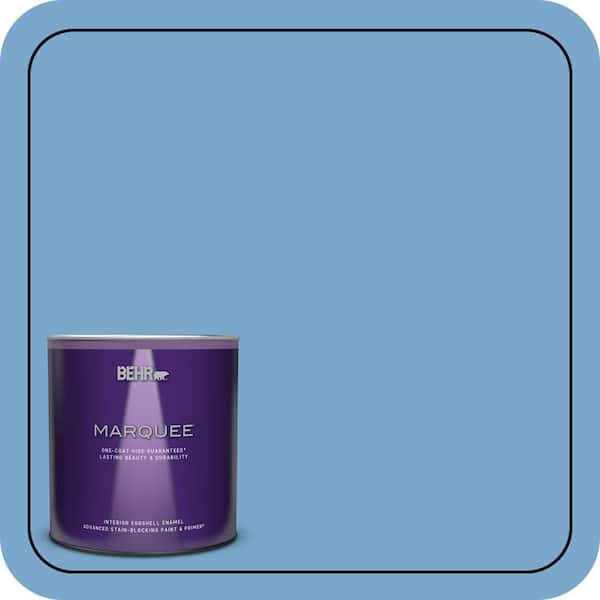 BEHR MARQUEE 1 qt. #M520-4 Mirror Lake One-Coat Hide Eggshell Enamel Interior Paint & Primer