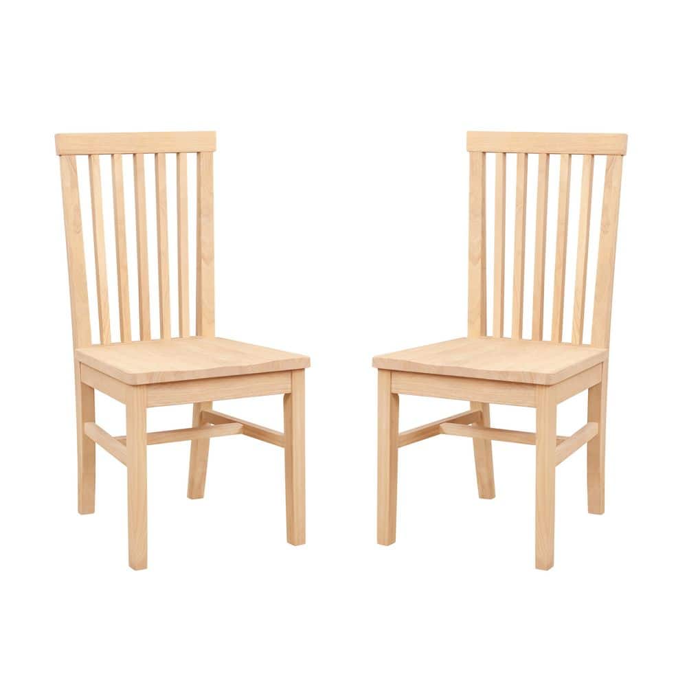 Linon Home Decor Terryn Unfinished Wood Dining Side Chair (Set of