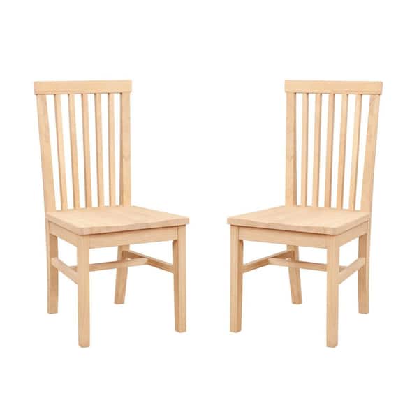 Linon Home Decor Terryn Unfinished Wood Dining Side Chair (Set of 2)