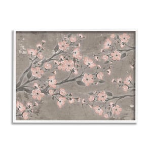 Cherry Blossom Pattern Composition Design by Diane Stimson Framed Nature Art Print 14 in. x 11 in.