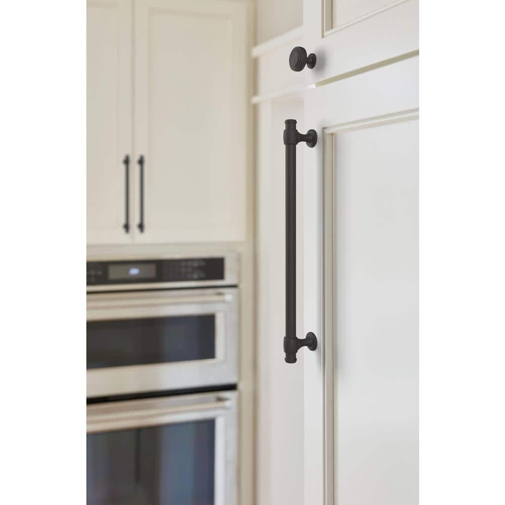 Matte Black Traditional Cabinet Drawer Pull with Mounting Hardware