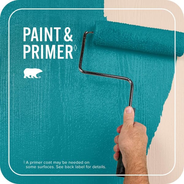 BEHR PREMIUM PLUS 1 qt. #510B-7 Empress Teal Semi-Gloss Enamel