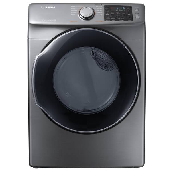 Samsung 7.5 cu. ft. Gas Dryer with Steam in Platinum, ENERGY STAR