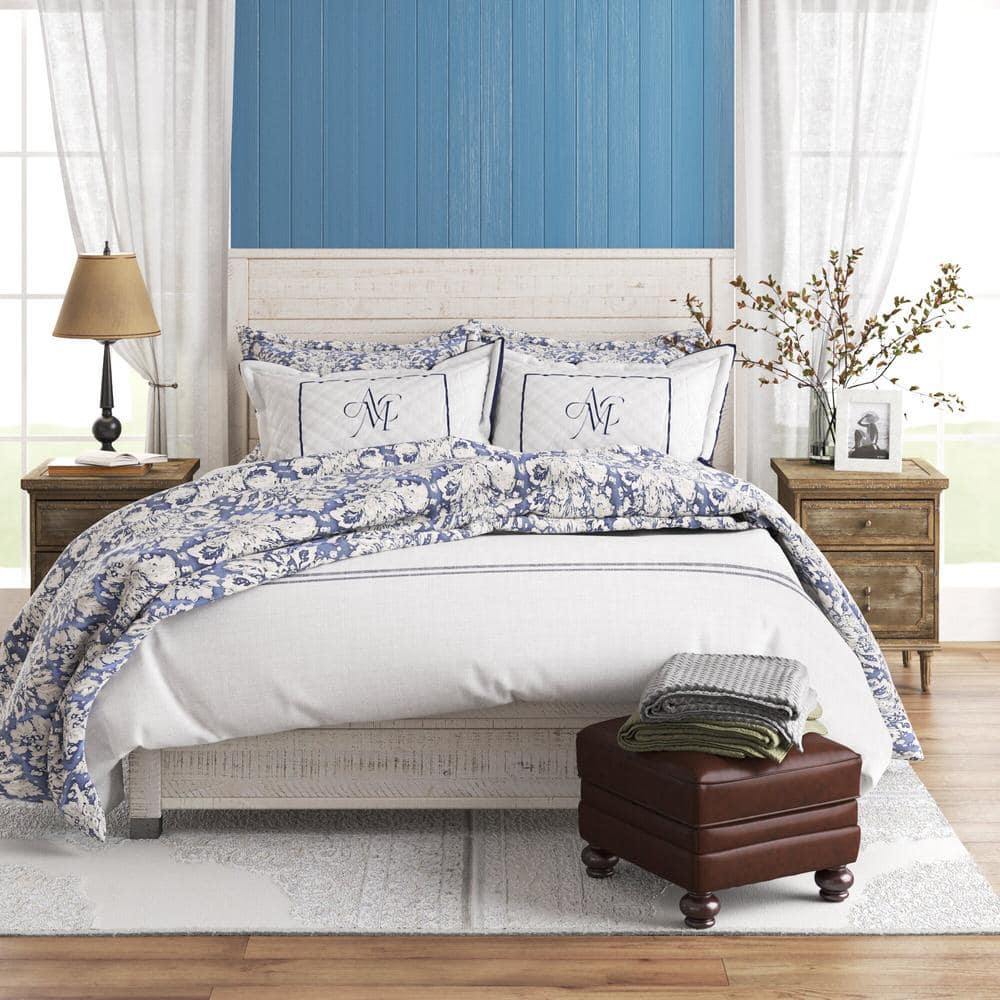 Baja Pine Wood King Platform Bed with Solid Wood Frame