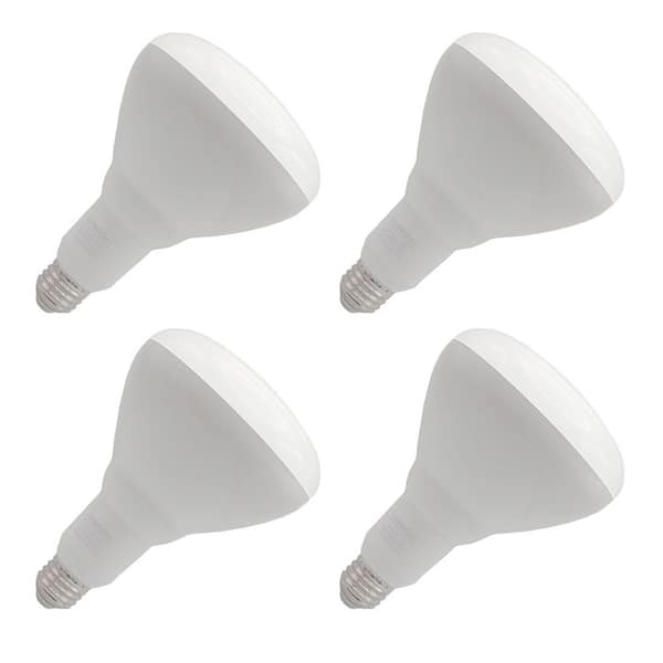 65-Watt Equivalent BR30 Dimmable CEC 90+ CRI Recessed CEC Title 20 E26 Flood LED Light Bulb, Soft White 2700K (4-Pack)