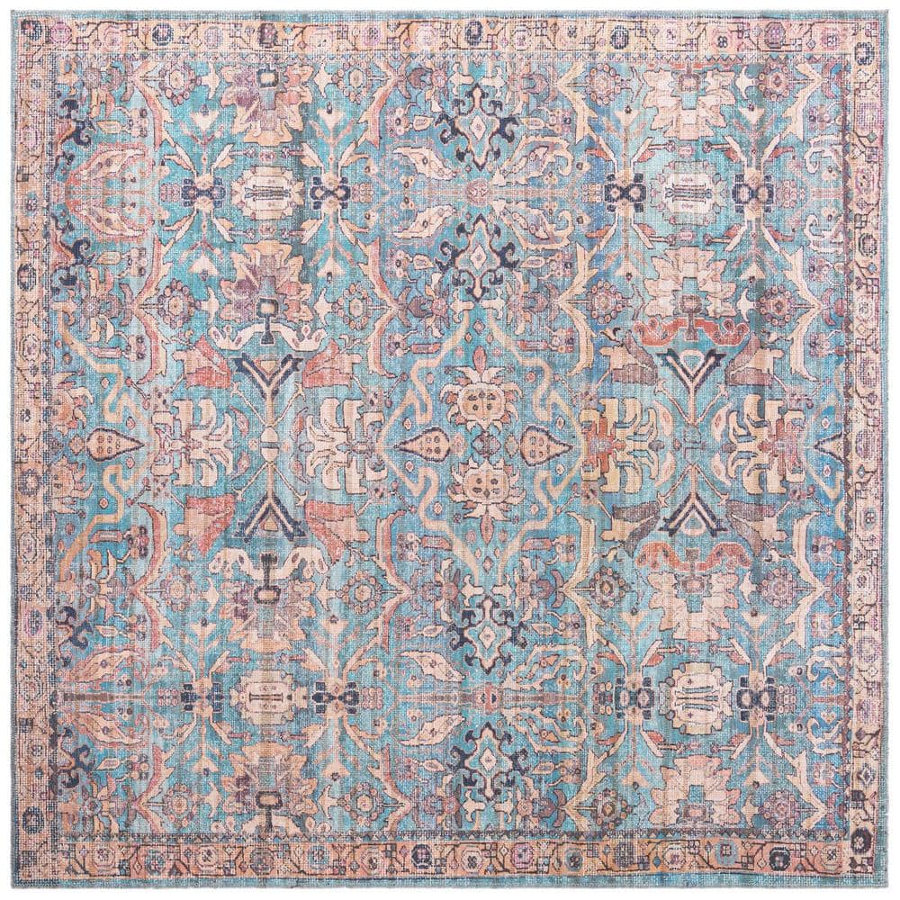 Nostalgia Katie Blue 7 ft. Square Machine Washable Area Rug price history on PriceWatchPro