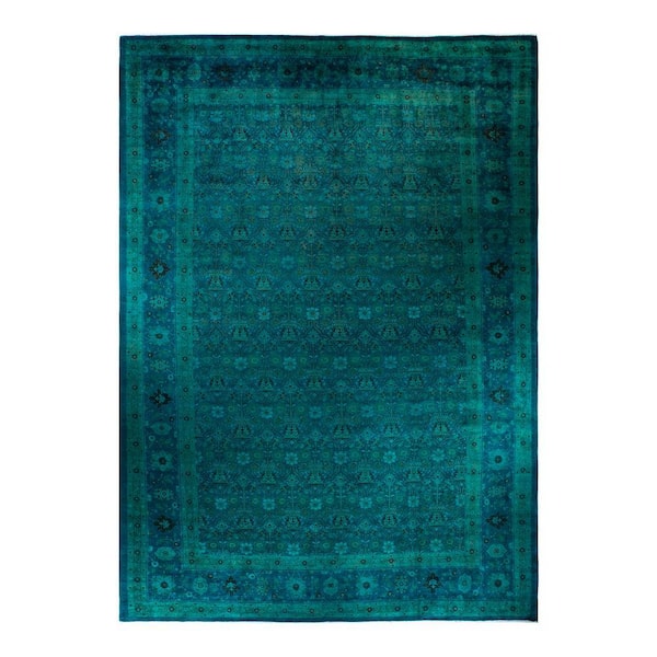 Vibrance Handmade Blue 12 ft. 3 in. x 17 ft. 2 in. Indoor Area Rug