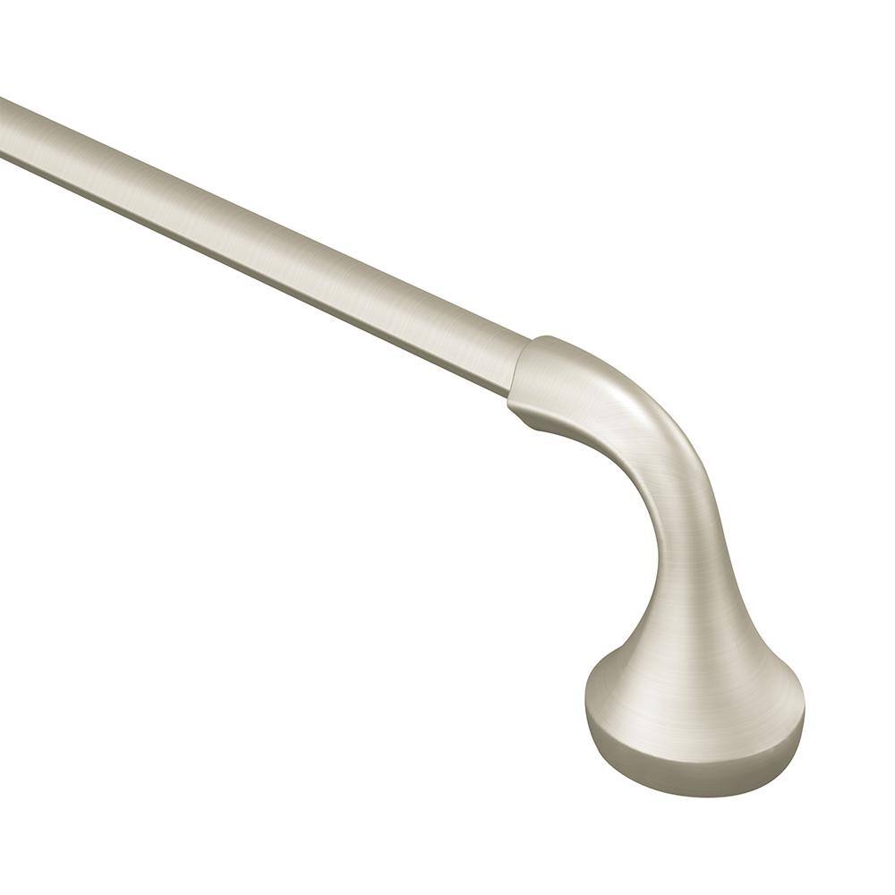 Brushed Nickel 3-Piece Bathroom Hardware Set with 24" Towel Bar