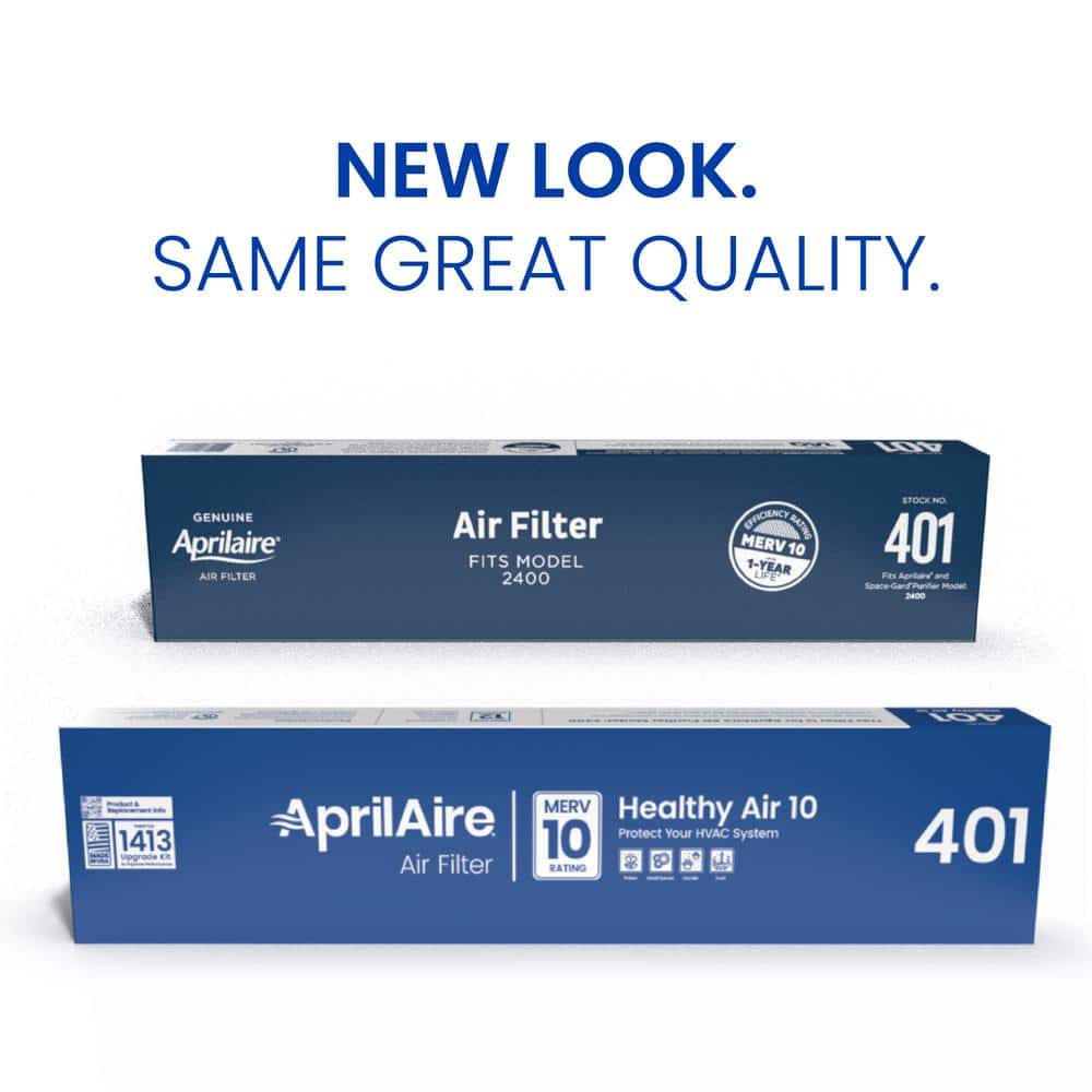AprilAire 401 Frameless Spun Glass Air Filter Pack