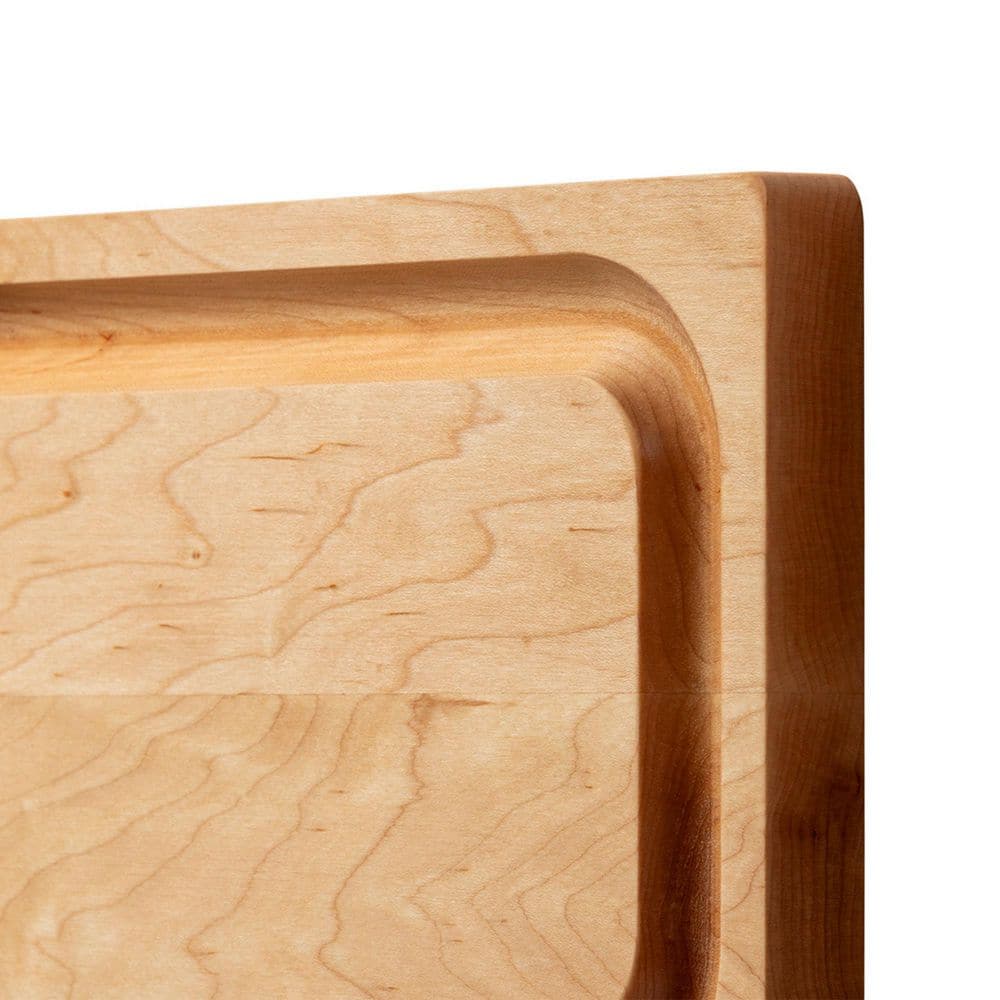 Maple Wood Reversible Cutting Board with Juice Groove