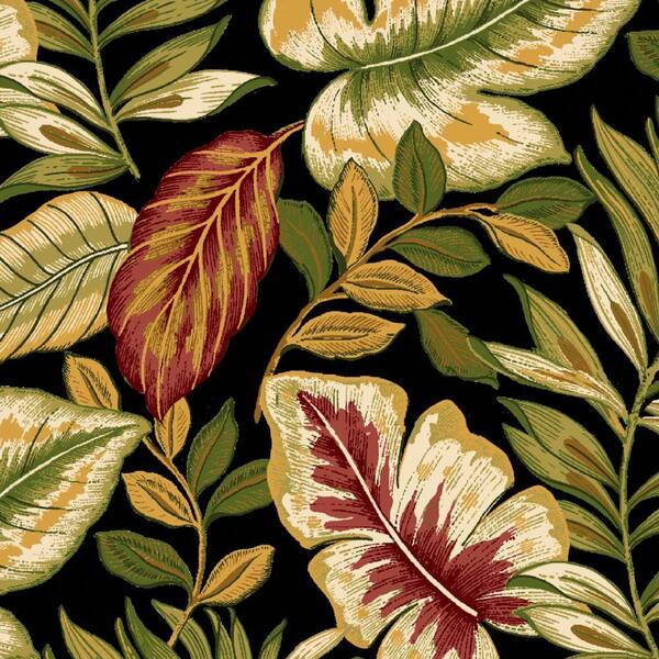 Hampton Bay Twilight Palm Outdoor Fabric By The Yard