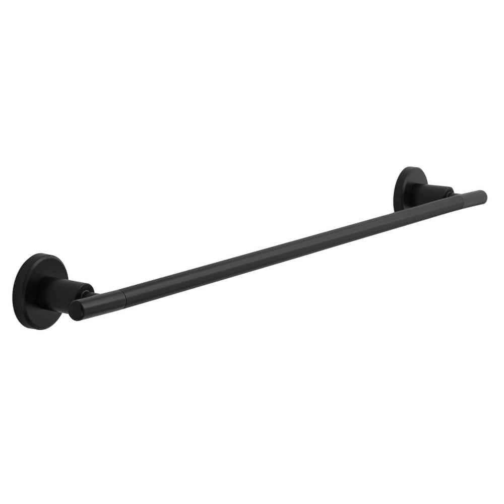 Glacier Bay Lorent Matte Black Toilet Paper Holder BTH-008-111 - The Home  Depot