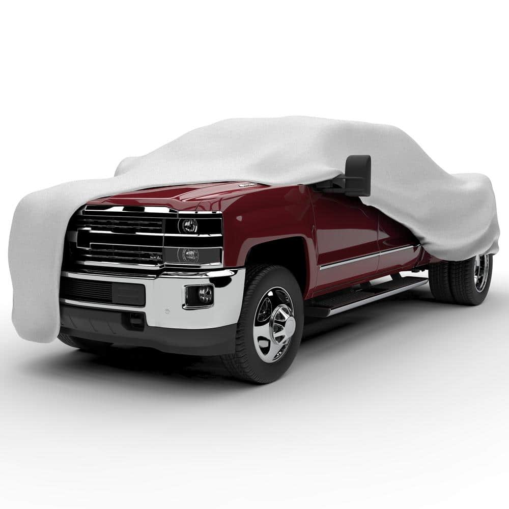 TD-2 Budge Duro Truck Cover Fits Trucks with Standard Cab Compact Pickups up to 197 inches Polypropylene, Gray