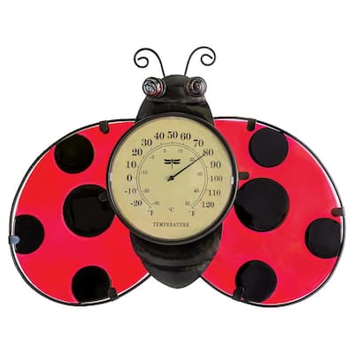 Ladybug Outdoor Wall Thermometer