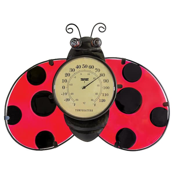 Ladybug Outdoor Wall Thermometer