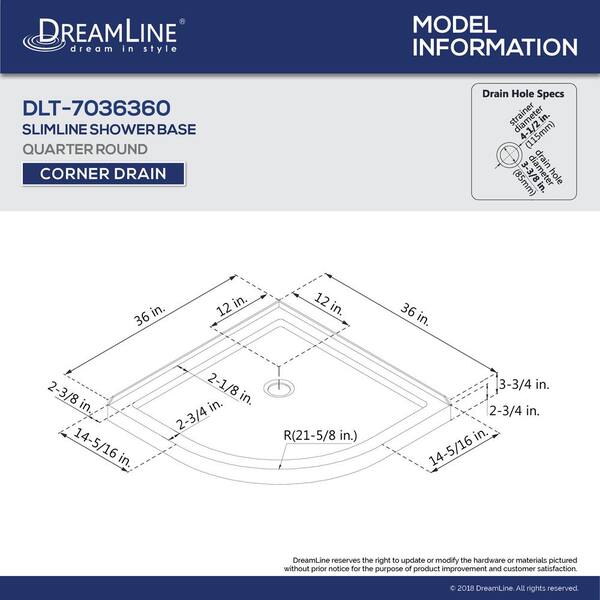 Dreamline Prime 36 In X 74 3 4 In Semi Frameless Corner Sliding Shower Enclosure In Brushed Nickel With Black Base Kit Dl 6702 04fr The Home Depot