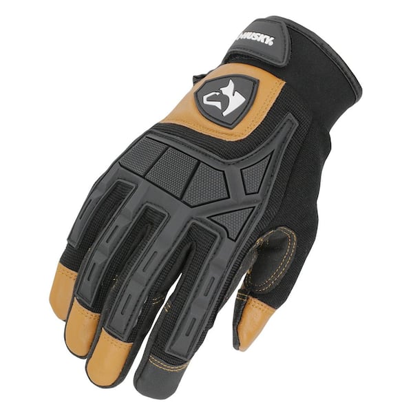Husky Medium Extreme-Duty Leather Glove (3-Pack)
